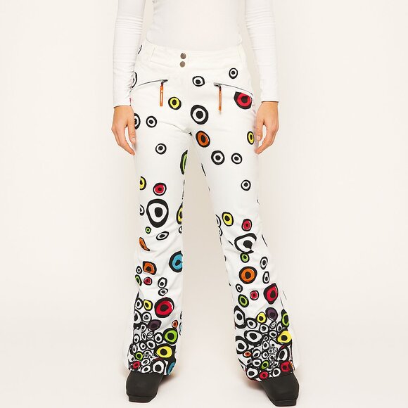 Rossignol JC de Castelbajac Women's Ski Pants White Pattern Size‎ XS - Picture 1 of 4
